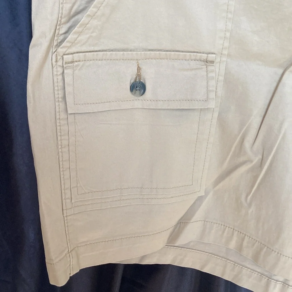Lee tan short soft flex comfort waistband midrise cargo like pocket 24W - Picture 6 of 17